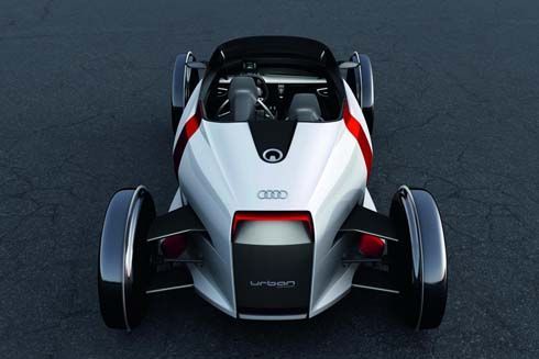 Audi Urban Concept ซิตี้คาร์พลังงานไฟฟ้า 1+1 ที่นั่ง ขับเคลื่อนด้วยมอเตอร์ 2 ตัว
