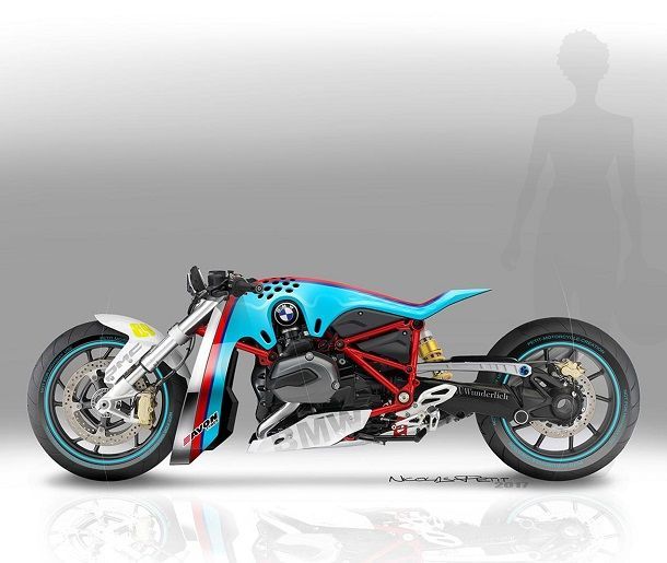BMW R1200R Drag Bike ยืดหน้ายืดหลังรถแดร็กสุดล้ำ