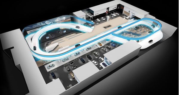 BMW ล้ำสุด! สร้างสนามทดสอบไว้ในบูธที่แฟรงก์เฟิร์ต มอเตอร์โชว์