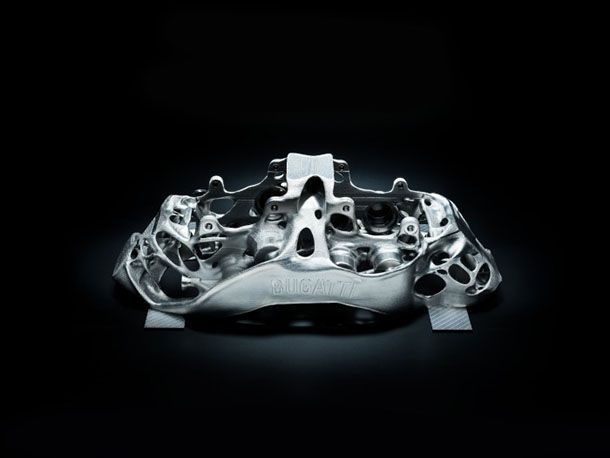 Bugatti โชว์คาลิปเปอร์เบรกขนาดบิ๊กเบิ้ม ผลิตด้วยเครื่องพิมพ์ 3 มิติ