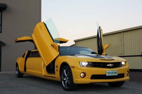 Chevrolet Camaro Bumblebee Transformers Edition ถูกปรับโฉมเป็นรถลีมูซีน