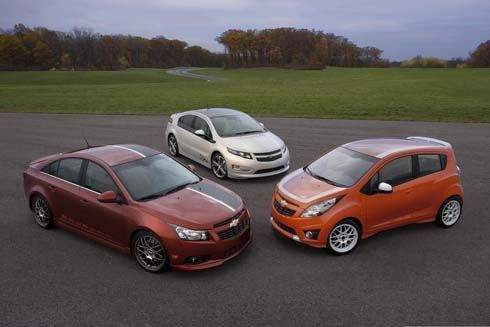 Chevrolet เวอร์ชั่น Z-Spec ของ Cruze, Volt และ Spark อวดโฉมที่ SEMA Show
