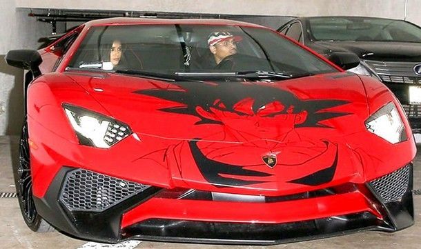 รวยซะอย่าง จะทำอะไรก็ได้ !! Chris Brown อวดโฉม Lamborghini Aventador SV Dragonball Z-themed