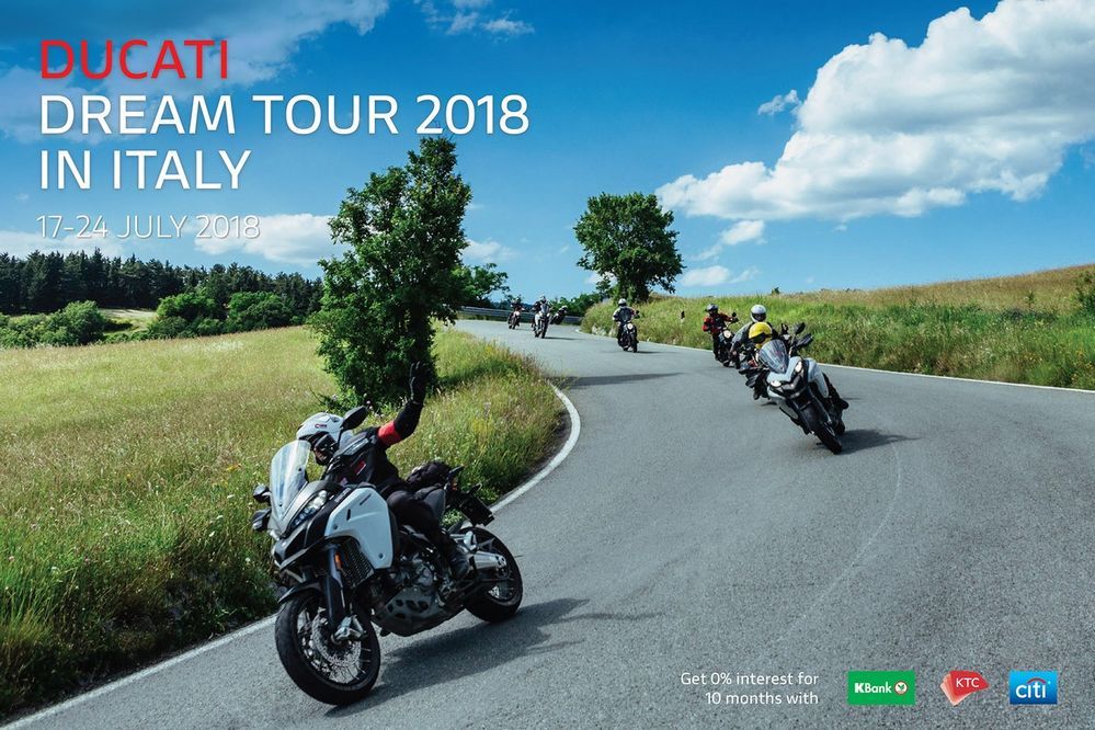 Ducati ชวนบินลัดฟ้าไปทริป Dream Tour ที่อิตาลี