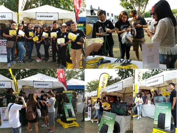 Dunlop Booth at Unique running Ayutthaya