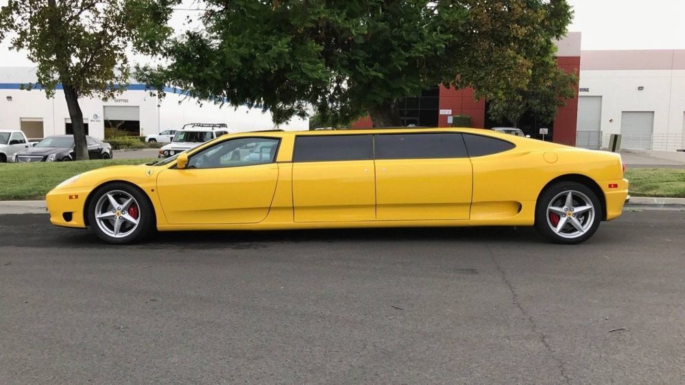 อย่างแนว Ferrari 360 เวอร์ชั่น Limousine สุดยาว กับค่าตัว 3.4 ล้าน ใน eBay