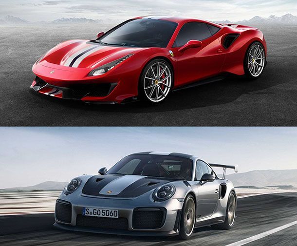 รุ่นไหนดี? เทียบสเปกขุมพลัง Ferrari 488 Pista ปะทะ Porsche 911 GT2 RS