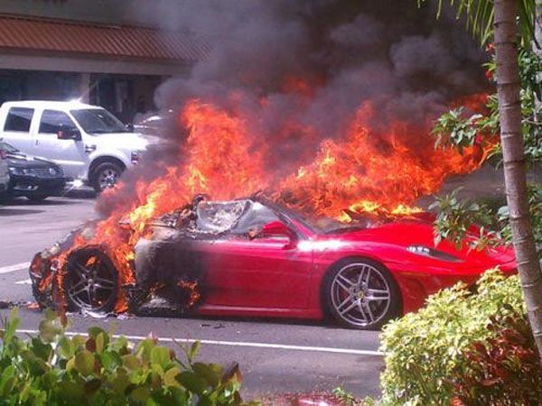 ไหม้อีกแล้ว Ferrari F430 ถูกไฟเผาเหลือแต่ซากที่ฟลอริดา