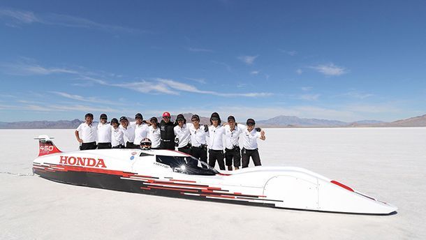 ชมโฉมหน้ารถ Honda สร้างสถิติความเร็วสูงสุดทะลุ 420 กม.ต่อชม.