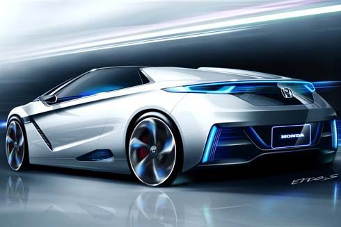 Honda Small Sports EV Concept พร้อมเปิดตัวที่ 2011 Tokyo Motor Show