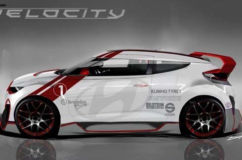 Hyundai Veloster Velocity Concept แต่งพิเศษ เตรียมออกโชว์ตัวที่ SEMA Show