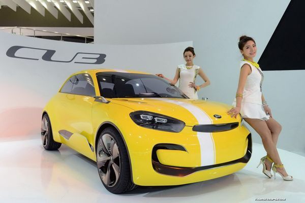 Kia เผยโฉมตัวจริง CUB รถต้นแบบสไตล์สี่ประตูคูเป้รุ่นล่าสุด