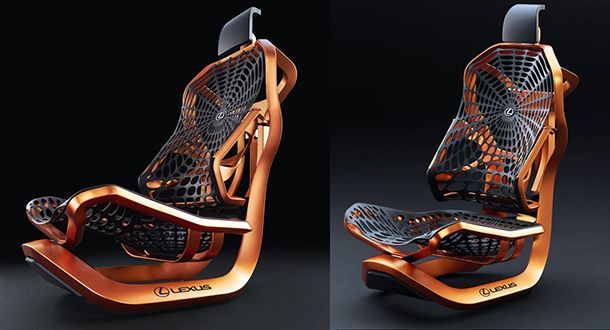 Kinetic Seat Concept ไอเดียต้นแบบเบาะที่นั่งโดย Lexus