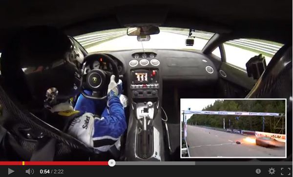 Lamborghini Gallardo ทดสอบความเร็ว 402 กม./ชม. จนไฟลุกพรึบ