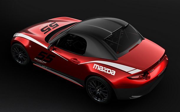 Mazda นำเสนอ MX-5 Cup หลังคาฮาร์ดท็อป แต่ใช้ได้ในสนามแข่งเท่านั้น