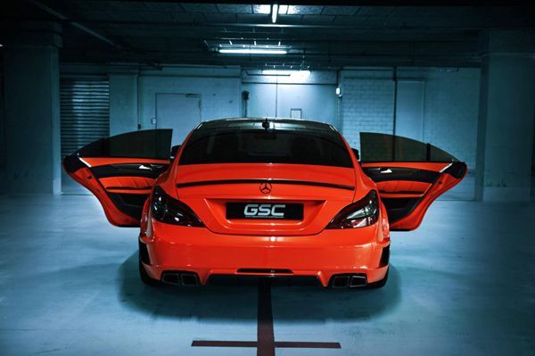 Mercedes-Benz CLS63 AMG แต่งเน้นความร้อนแรงด้วยสีแดงสดโดย GSC