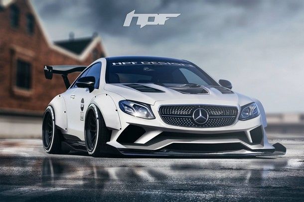 ชมภาพ Mercedes-Benz E-Class Coupe พร้อมชุดแต่ง Widebody แบบจัดเต็ม