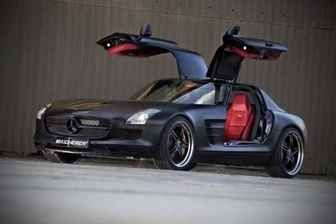 Mercedes-Benz SLS AMG Gullwing โดย Kicherer หุ้มฟอยล์ดำด้าน ไต่ระดับแตะ 620 แรงม้า
