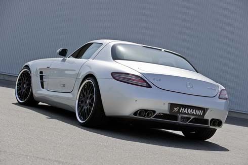 Mercedes-Benz SLS AMG โหลดเตี้ย 30 มม. ล้ออัลลอยใหม่ และท่อไอเสียสเตนเลสจาก Hamann