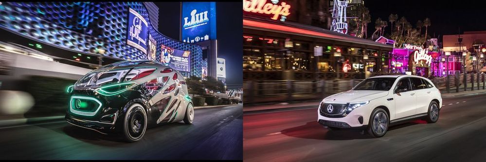 Mercedes อวดรถพลังงานไฟฟ้าและต้นแบบแห่งอนาคตทั้ง EQC และ Vision Urbanetic Concept