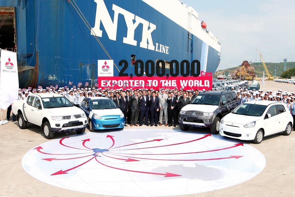 Mitsubishi ประกาศความสำเร็จในการส่งออกรถยนต์ที่ผลิตโดยฝีมือคนไทย ครบ 2 ล้านคัน เตรียมเสริมความแข็งแกร่งด้าน R&D เพื่อก้าวสู่ตลาด AEC