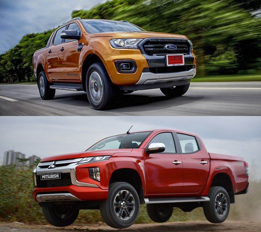 à¸¨à¸¶à¸à¸à¸£à¸°à¸à¸°à¸ªà¹à¸à¸à¹à¸²à¸¢à¸à¸µ Mitsubishi Triton à¹à¸¥à¸° Ford Ranger à¸¡à¸§à¸¢à¸à¸¹à¸à¸à¸¹à¹