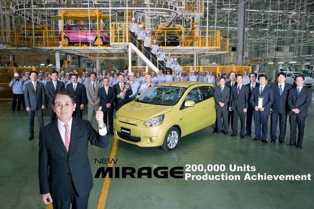 Mitsubishi รายงานยอดการผลิตรถ Mirage 2 ปีทะลุ 200,000 คัน