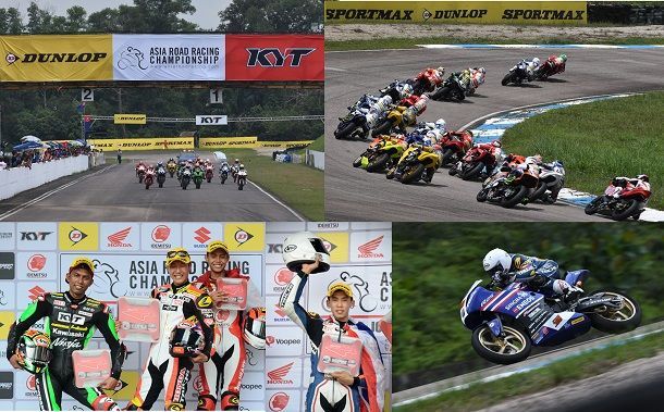 ดันลอป สนับสนุน Asia Road Racing สนามที่ 1 ยะโฮร์เซอร์กิต ประเทศมาเลเซีย