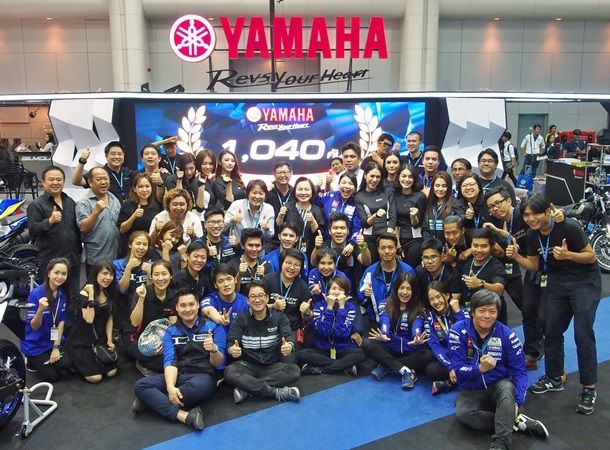 ยามาฮ่า ยอดทะลุ 1,040 คัน ทะลุหลักพัน 2 ปีซ้อนในงาน Motor Expo