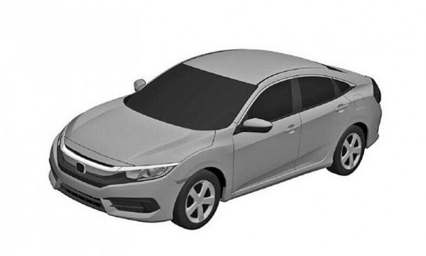 หลุดสดๆร้อนๆ! ภาพสิทธิบัตร Honda Civic ซีดานและคูเป้ เจนเนอเรชั่นใหม่