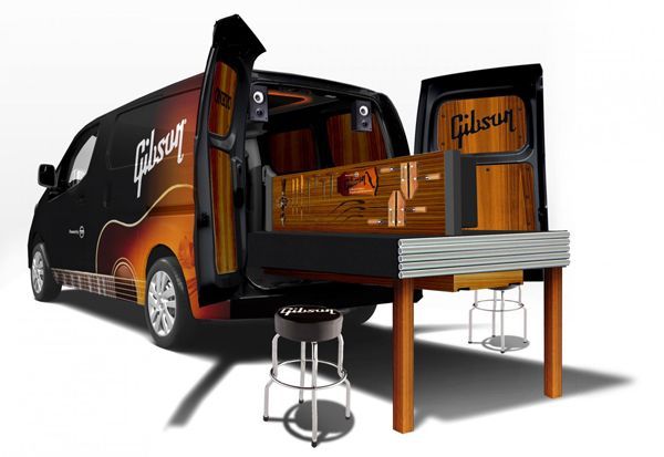 Nissan จับมือ Gibson เปิดตัว NV200 Guitar Mobile รถแวนเพื่อมือกีตาร์