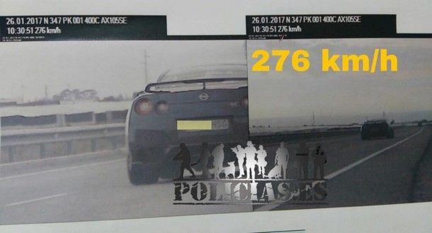 จับจริง ยึดจริง !! เมื่อ Nissan GT-R ทำความเร็วเกินรีมิตบน ไฮเวย์ สเปน งานนี้โดนยึดทั้งทะเบียนรถและใบขับขี่