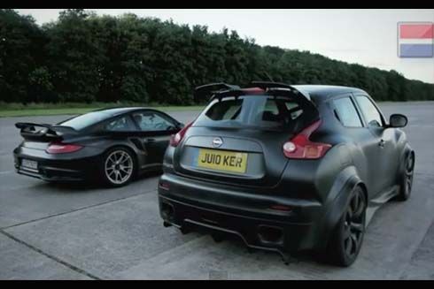 ศึก 1,000 แรงม้า Nissan Juke-R ปะทะ Porsche 911 GT2 RS
