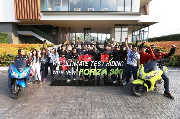 The Ultimate Test Riding Experience with New Forza300” ที่ “Escape Khaoyai