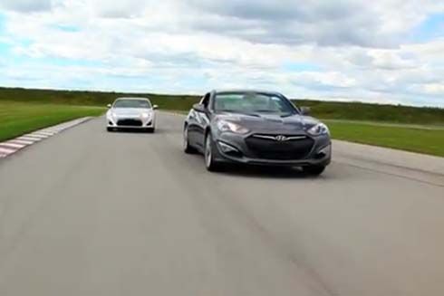 Scion FR-S, Hyundai Genesis Coupe, Mazda MX-5 ประชันกันบนสนามแข่ง