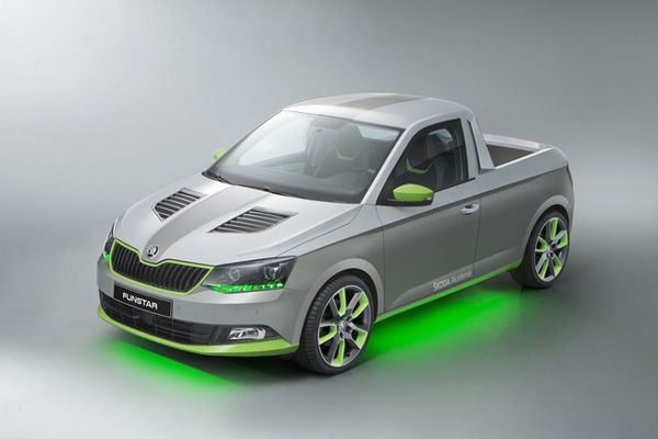 เก๋ไปอีกแบบ Skoda FUNstar รถต้นแบบปิกอัพแนวฮิปสเตอร์