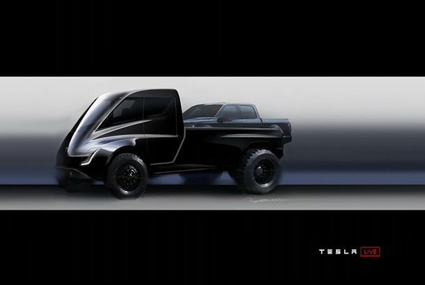 Tesla ส่งภาพทีเซอร์แรก รถกระบะพลังงานไฟฟ้ารุ่นใหม่
