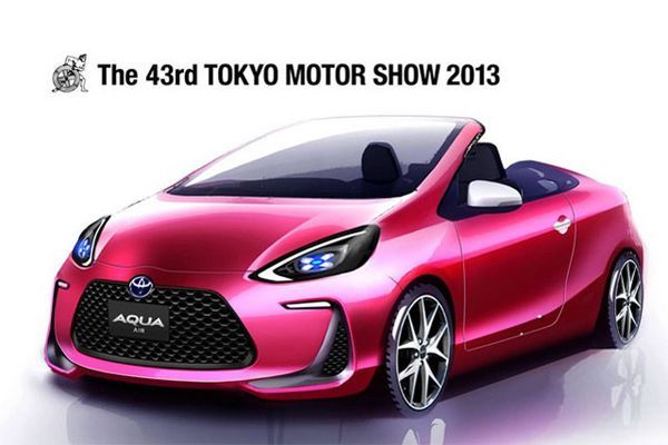 สีสันสดใส Toyota เตรียมอวดโฉม Aqua Air Concept รถไฮบริดที่โตเกียว