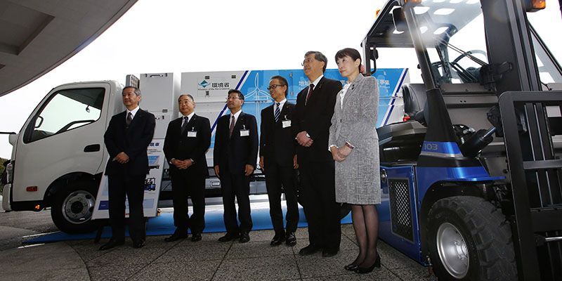 Toyota ใช้พลังงานลมสำหรับการผลิตเชื้อเพลิงไฮโดรเจนฟิวเซล