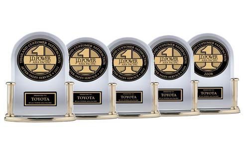 Toyota คว้าอันดับ 1 ด้านความพึงพอใจของลูกค้า 5 ปีซ้อน จาก เจ.ดี.พาวเวอร์ฯ