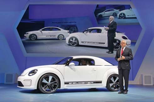 Volkswagen E-Bugster Concept รถเวอร์ชั่นไฟฟ้าของ Beetle เปิดตัวที่ดีทรอยต์
