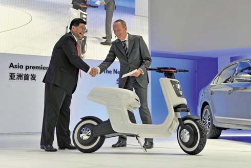 Volkswagen E-Scooter Concept สกู๊ตเตอร์ไฟฟ้า เปิดตัวที่ Auto Shanghai 2011