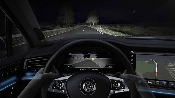 Volkswagen เผยเทคโนโลยีกล้องตรวจจับความร้อนป้องกันอุบัติเหตุ