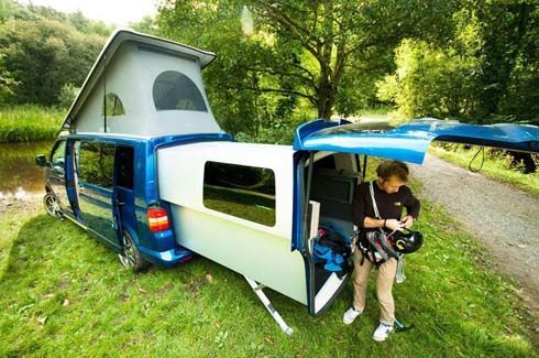 Volkswagen Transporter T5 California DoubleBack ดีไซน์มาเพื่อการตั้งแคมป์