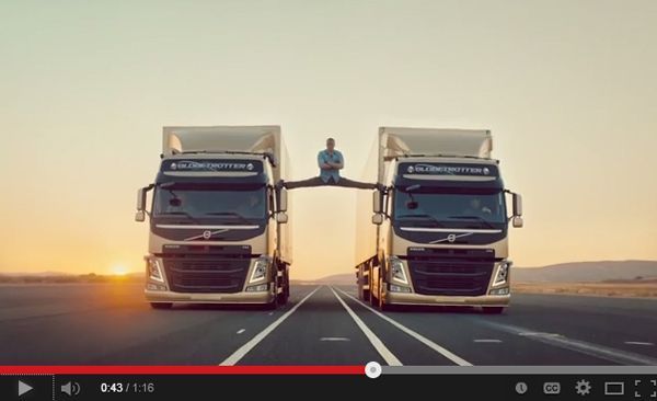 อึ้ง! Jean-Claude Van Damme โชว์ฉีกขา 180 องศาในโฆษณารถทรัค Volvo