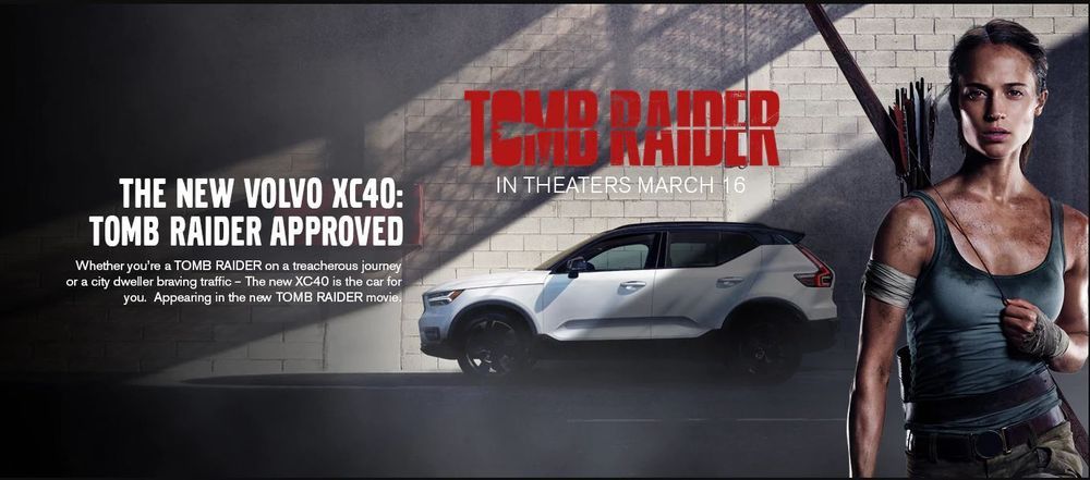 ผจญภัยไปกับ Lara Croft และ Volvo XC40 ใน Tomb Raider