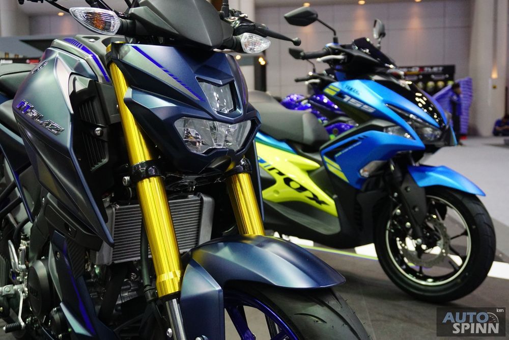 TIME2017: Yamaha AREOX155 และ M-Slaz สีสันใหม่พร้อมตัวแต่งออพชั่นเด็ด