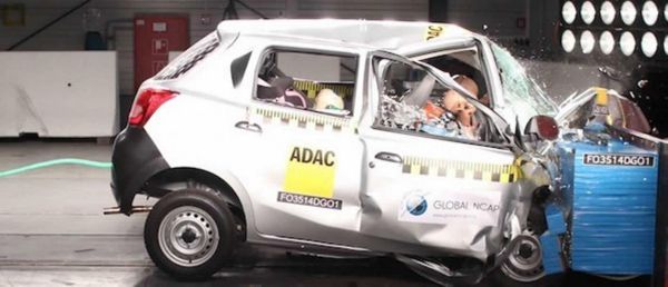 อึ้ง Datsun Go รถราคาประหยัดคว้า 0 ดาว ทดสอบการชน
