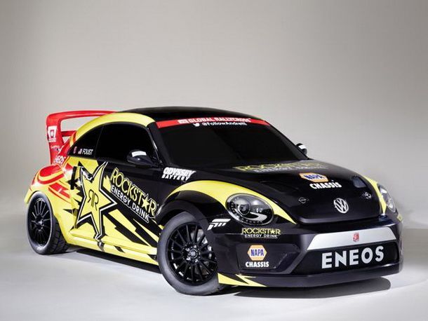 นี่คือรถแข่ง Rally GRC VW Beetle ของTanner Foust
