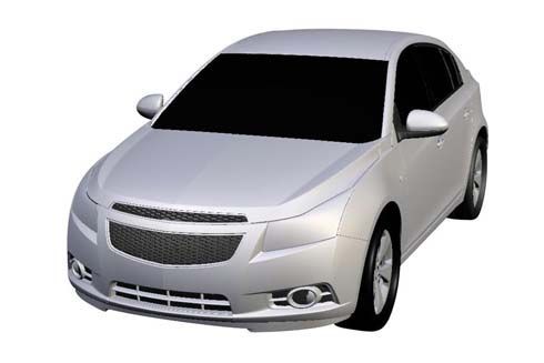ภาพต้นแบบ Chevrolet Cruze Hatchback 5 ประตู ถูกเผยระหว่างยื่นเรื่องขอจดลิขสิทธิ์